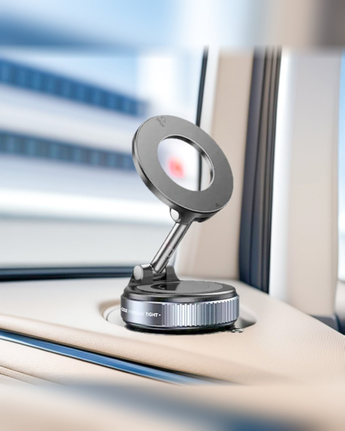 TOKFO Mag Mount black vacuum suction magnetic phone mount for car dashboard or desk, MagSafe compatible