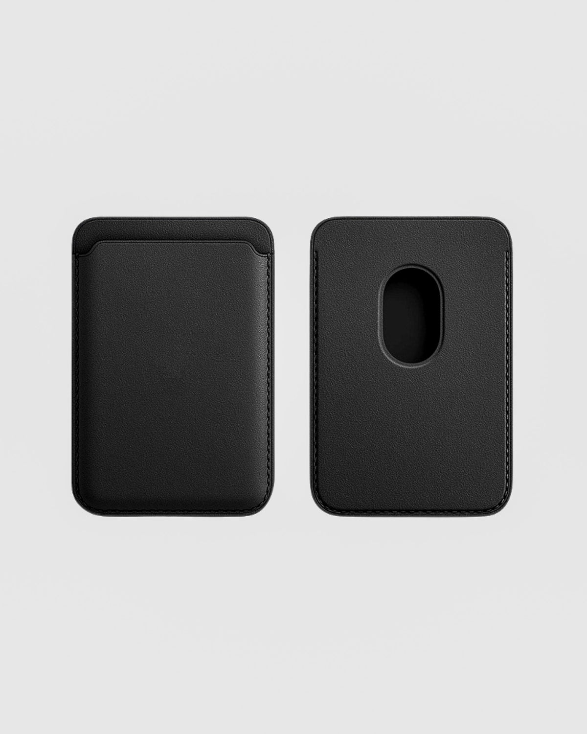 TOKFO Mag Wallet MagSafe leatherette card wallet with push-out card cutout in black