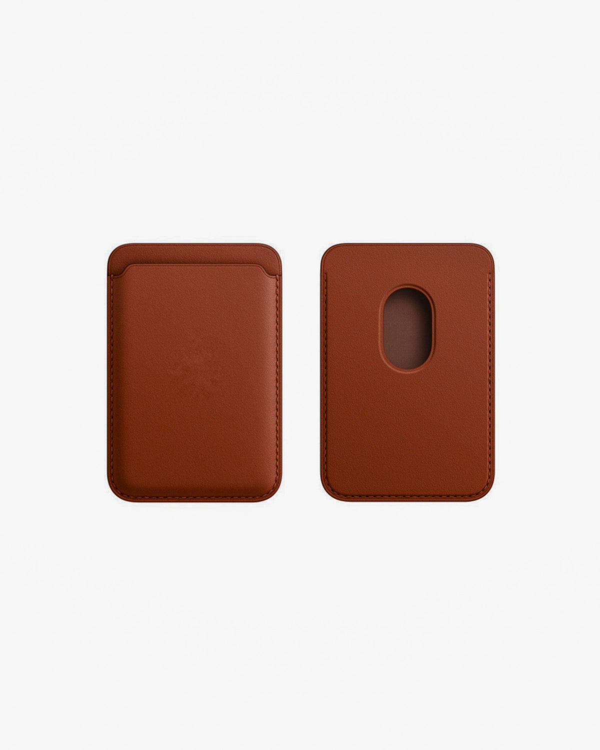 TOKFO Mag Wallet MagSafe leatherette card wallet with push-out card cutout in brown
