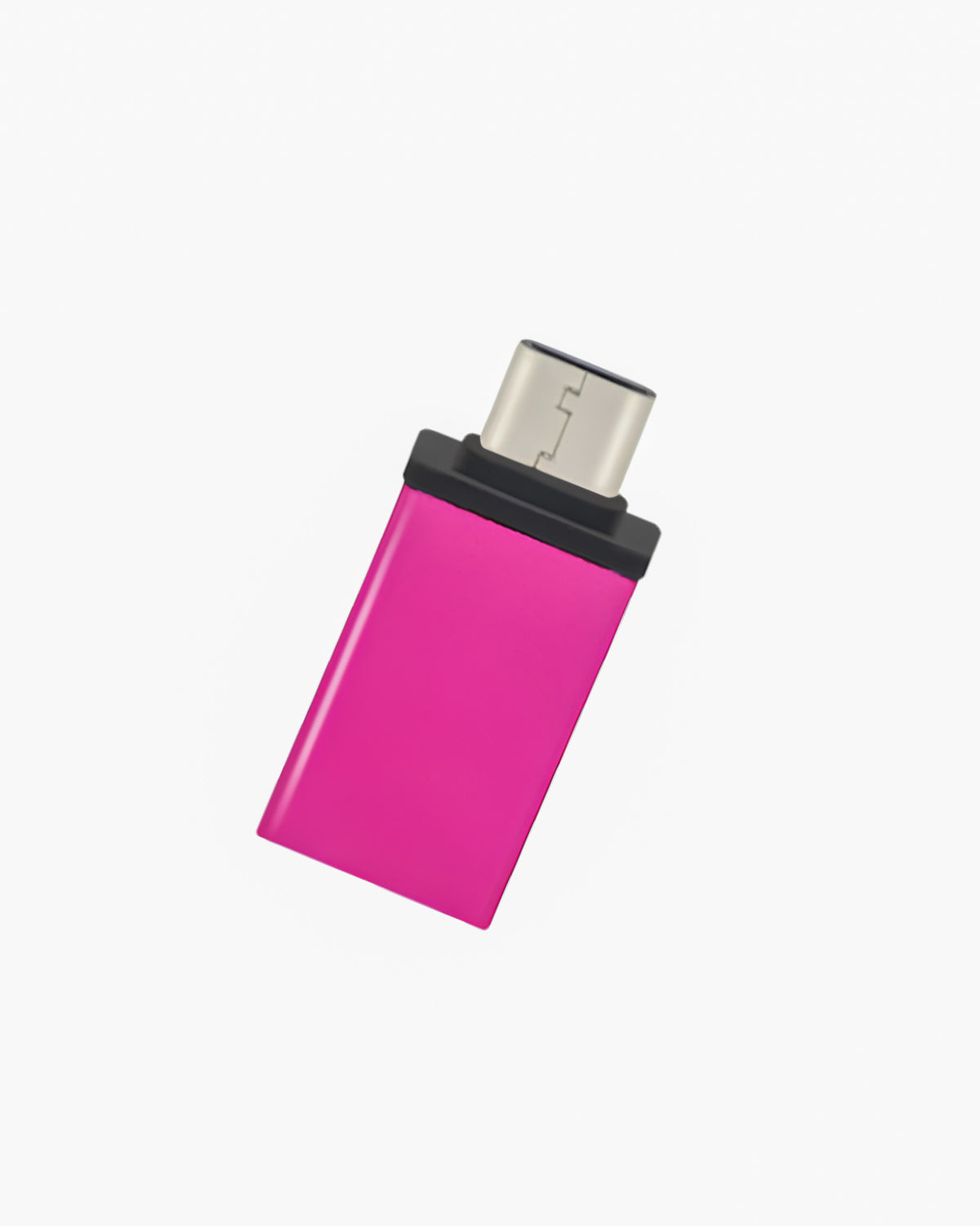 TOKFO USB-C to USB-A OTG adapter with aluminium alloy body in pink