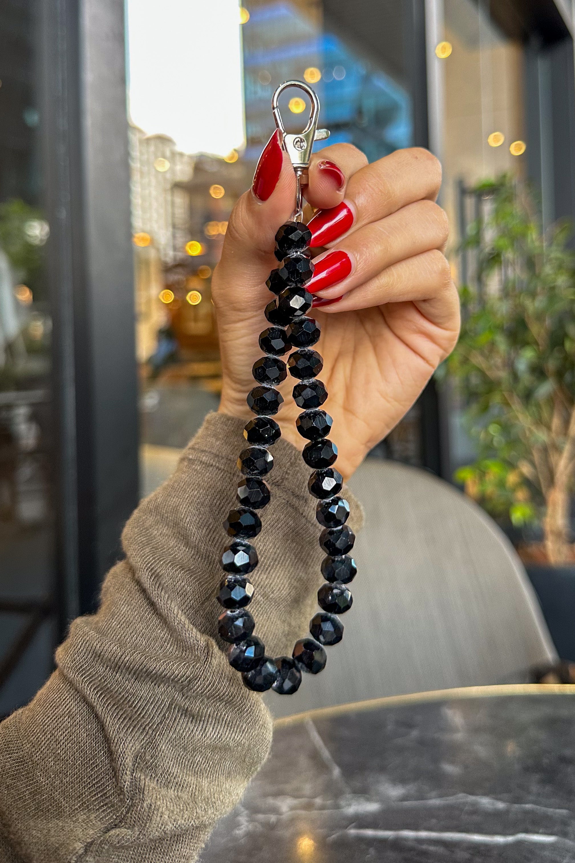 Onyx Phone Charm Strap